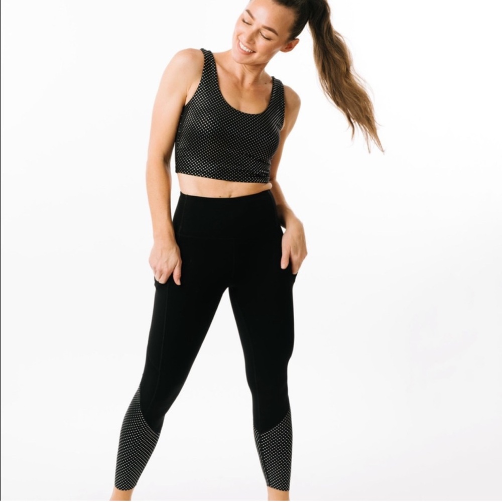 Zyia Active Black Girls Night Out Pocket Luxe Size 4